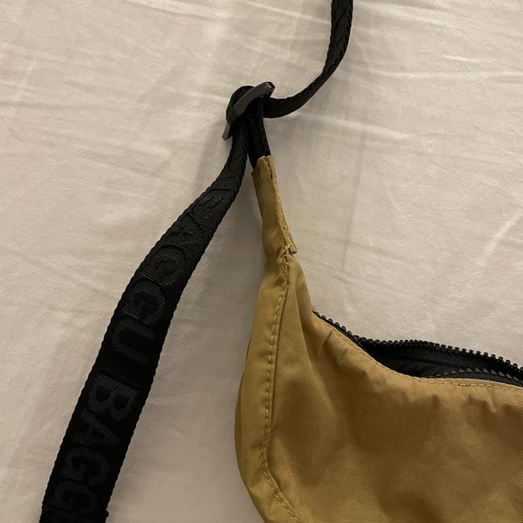 Baggu Nylon Mini Crescent Bag in Dark Khaki - Picture 3 of 3